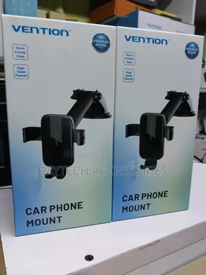 Vention Auto-Clamping Car Phone Mount With Duckbill Clip