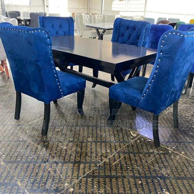 4-Seater Blue Dining Seats