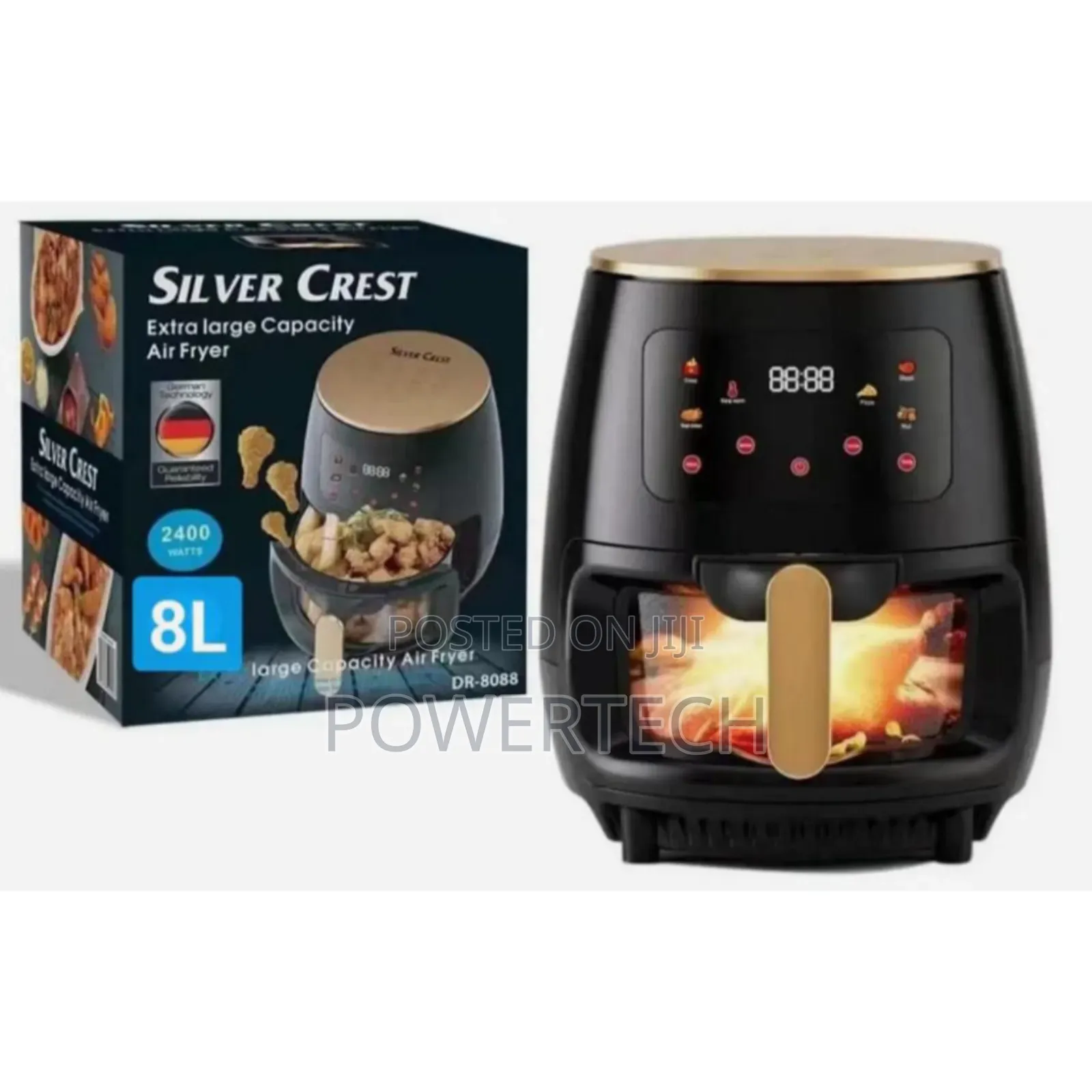 *Glass Oven Silver Crest Air Fryer