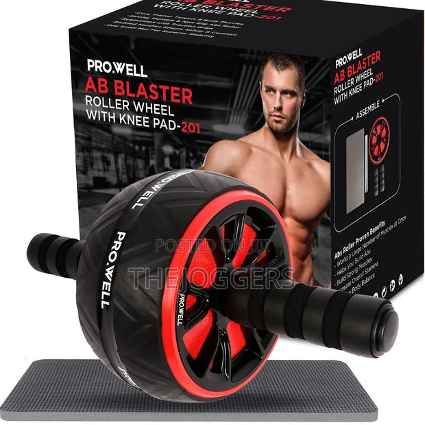 Ab Roller Wheel Abdominal Core Exercise Stomach Fitness Roller - thumbnail 3