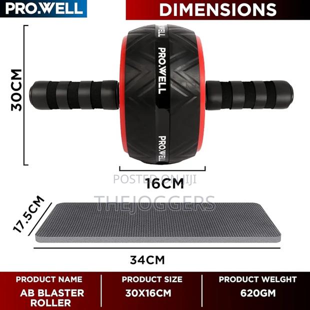 Ab Roller Wheel Abdominal Core Exercise Stomach Fitness Roller - thumbnail 4