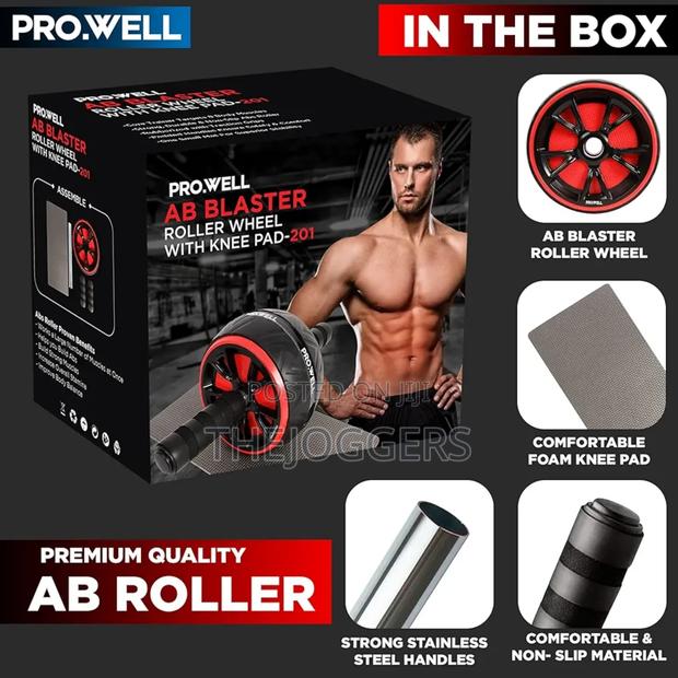 Ab Roller Wheel Abdominal Core Exercise Stomach Fitness Roller - thumbnail 5