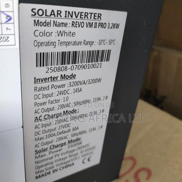 3.5kva - 24v Max Yachu Hybrid MPPT Solar Inverter - thumbnail 4
