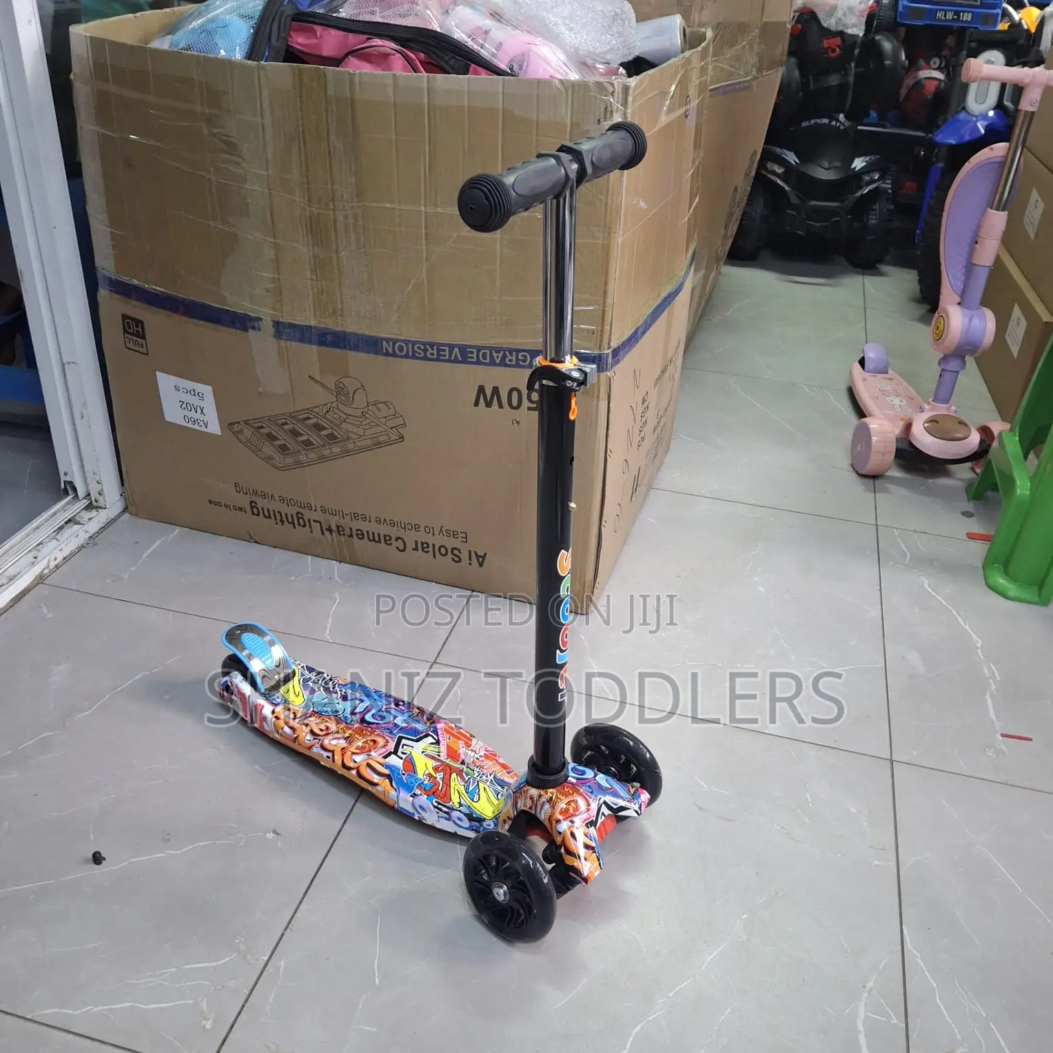 Graffiti Kick Scooter for Kids