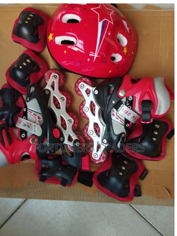 Skating Full Set; Skating Shoes, Helmet, and Guard Kit for Kids
