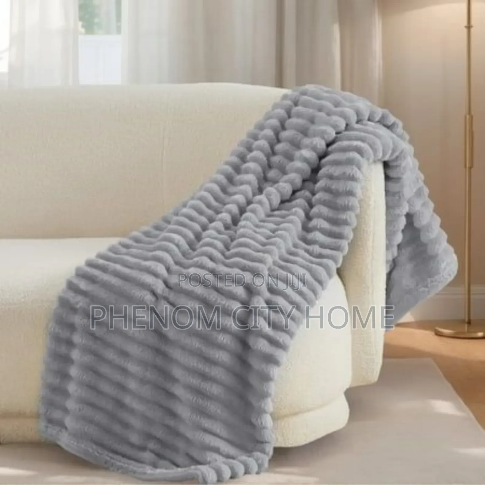 Stylish Stripped Velvet Fleece Blanket