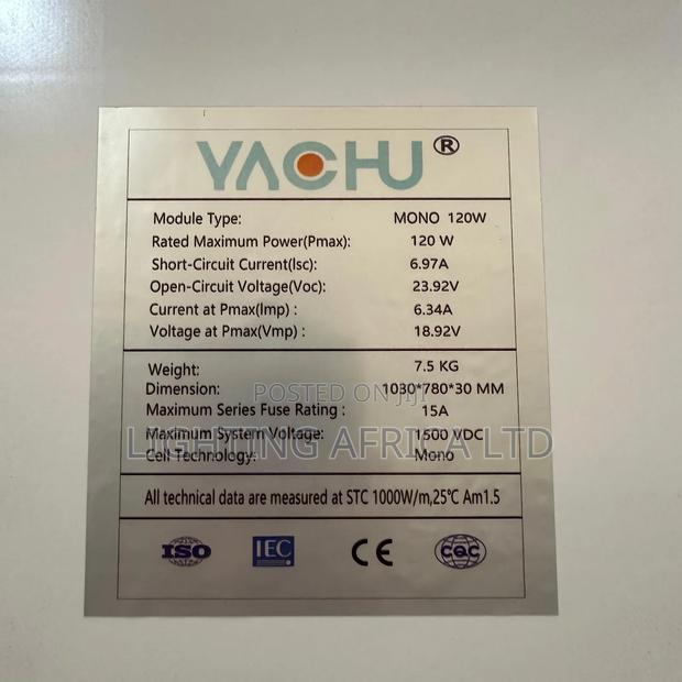 Tier One 120 Watts - 12v Monocrystalline Solar Panel Germany - thumbnail 2