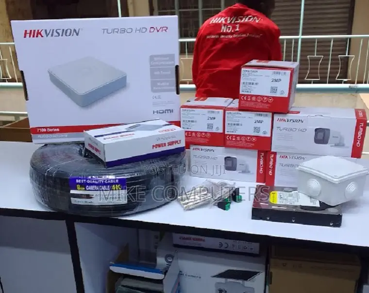 2cctv Hikvision 4channel Cameras 1080p 2mp Complete System