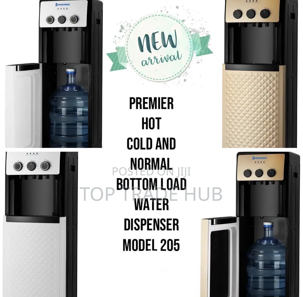 New Arrival Premier 205 Hot, Cold & Normal Bottom Load Water Dispenser