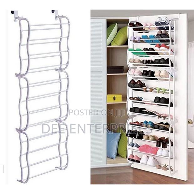 Over the Door Metalic Shoerack