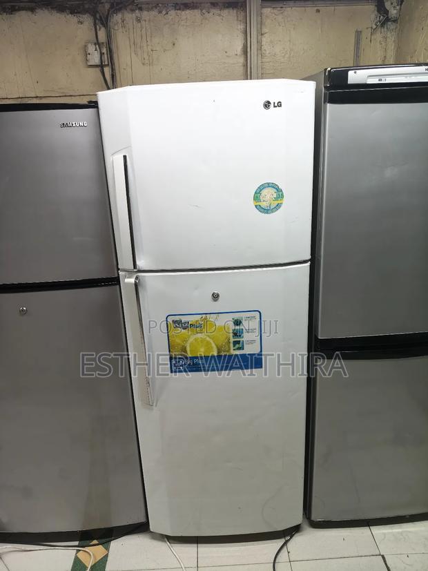 White Lg Double Doors Fridge - main view