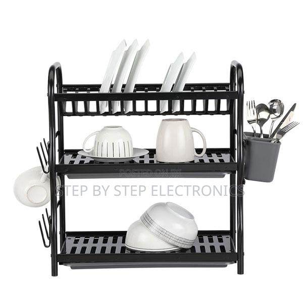 Premium Stainless Steel 3 Layer Dish Drying Rack Modern Design
