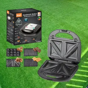 Raf R.594x 750w Electric 6 in 1 Breakfast Maker Sandwich and Waffle