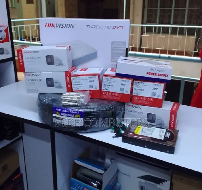4 Camera Complete Camera CCTV Kit-Hikvision 2mp Hikvision
