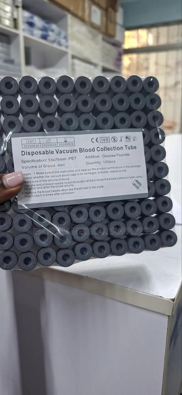 Grey Top Vacutainers - main view