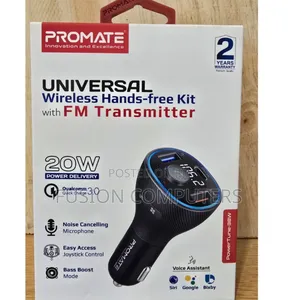 Promate Universal -Free Kit With Fm Transmitter-Powertune-38w