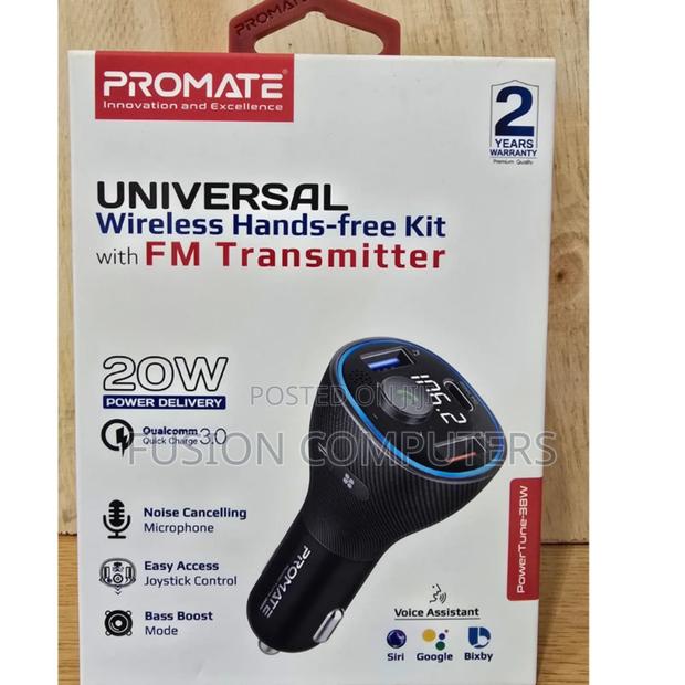 Promate Universal -Free Kit With Fm Transmitter-Powertune-38w