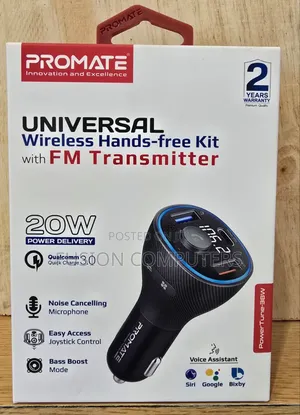 Promate Universal -Free Kit With Fm Transmitter-Powertune-38w