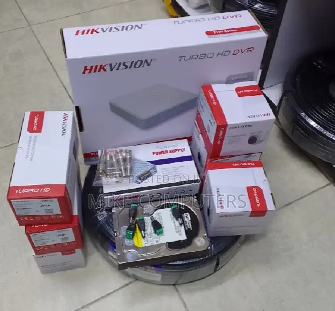 Hikvision Two 4channels CCTV 2 Cameras
