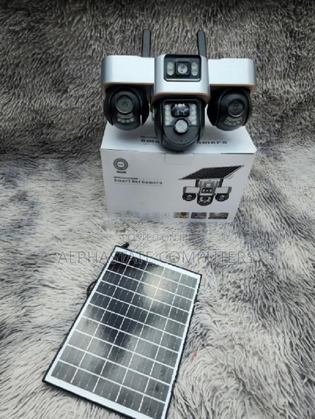 Triple-Lens Smart 3 Lens 3 Screen Solar Camerav380 New Solar Power 6mp