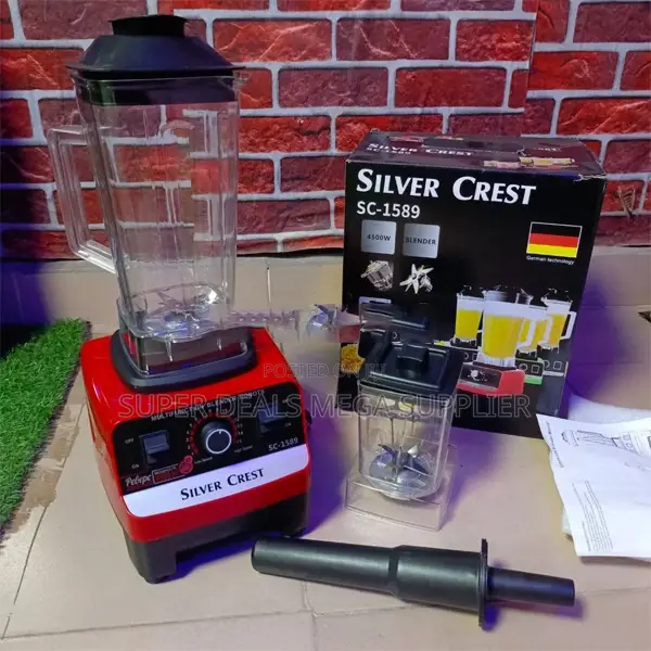 Heavy Duty Silvercrest 4500 Watts Double Jug 2 in 1 Electric Blender