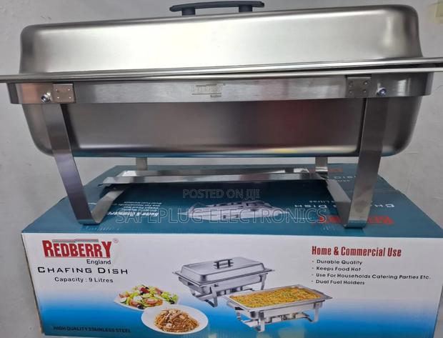 Redberry Stainless Chafing Dish - 9 Litres, Home Commercial Use