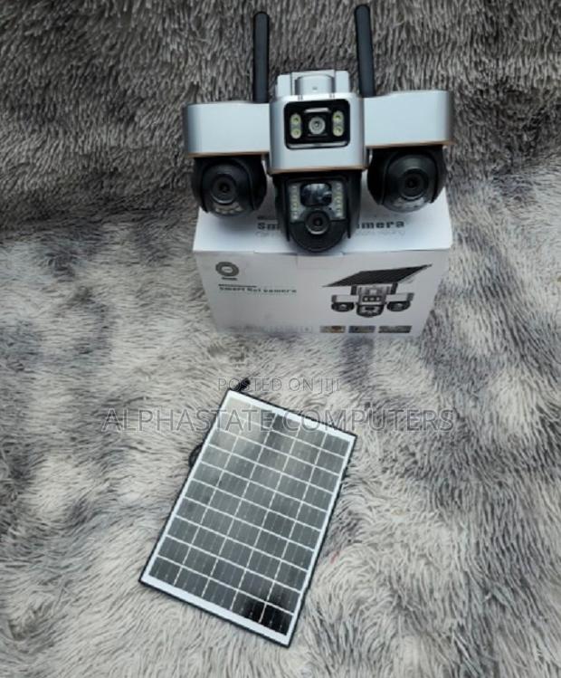 Triple Lens 4g Wireless Solar PTZ Camera Motion Detection CCTV Camera - main view