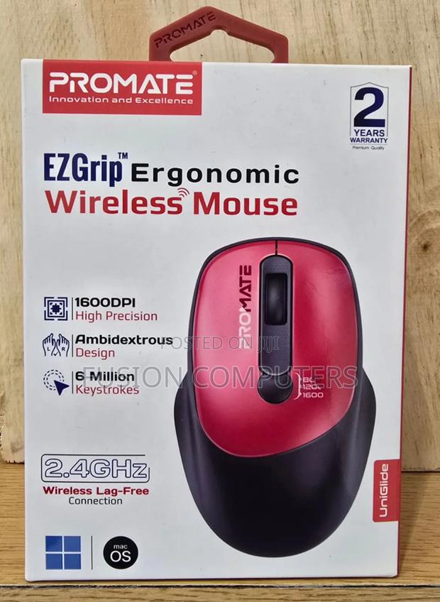 Promate Ezgrip Ergonomic Wireless Mouse Cursor – Uniglide - thumbnail 2