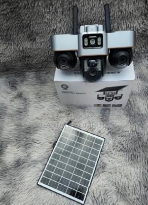 3 Lenses Solar Camera Outdoor 6mp CCTV Night Vision PTZ Dome Camera - thumbnail 2