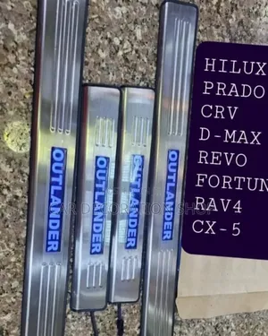 Metallic Branded Door Step Plate Outlander,Rav4,Hilux,Cr-V,Dmax, Cx5