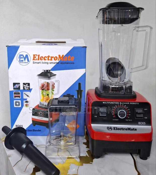 2.0ltrs Jug - Electromate 2-in-1 Home Commercial Use Blender