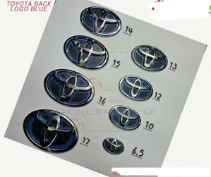 Toyota Back Blue Logo in Sizes