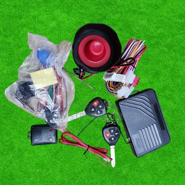 Universal Vehicle Security Alarm System Kit With Flip Key Remote
