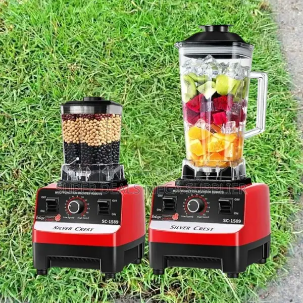 Heavy Duty Commercial Electric Blender Double Jug 2 in 1 for Home Use