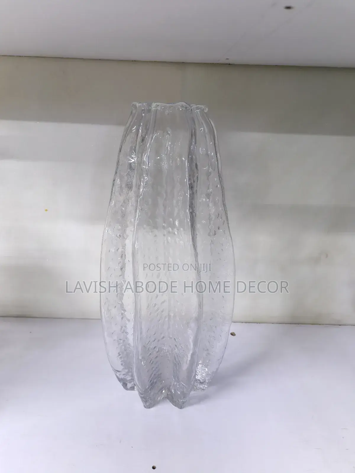 Clear Glass Flower Vase