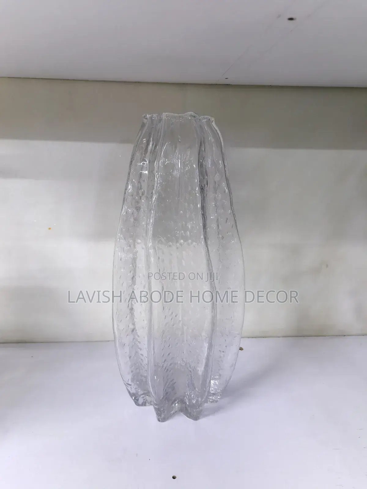 Clear Glass Flower Vase