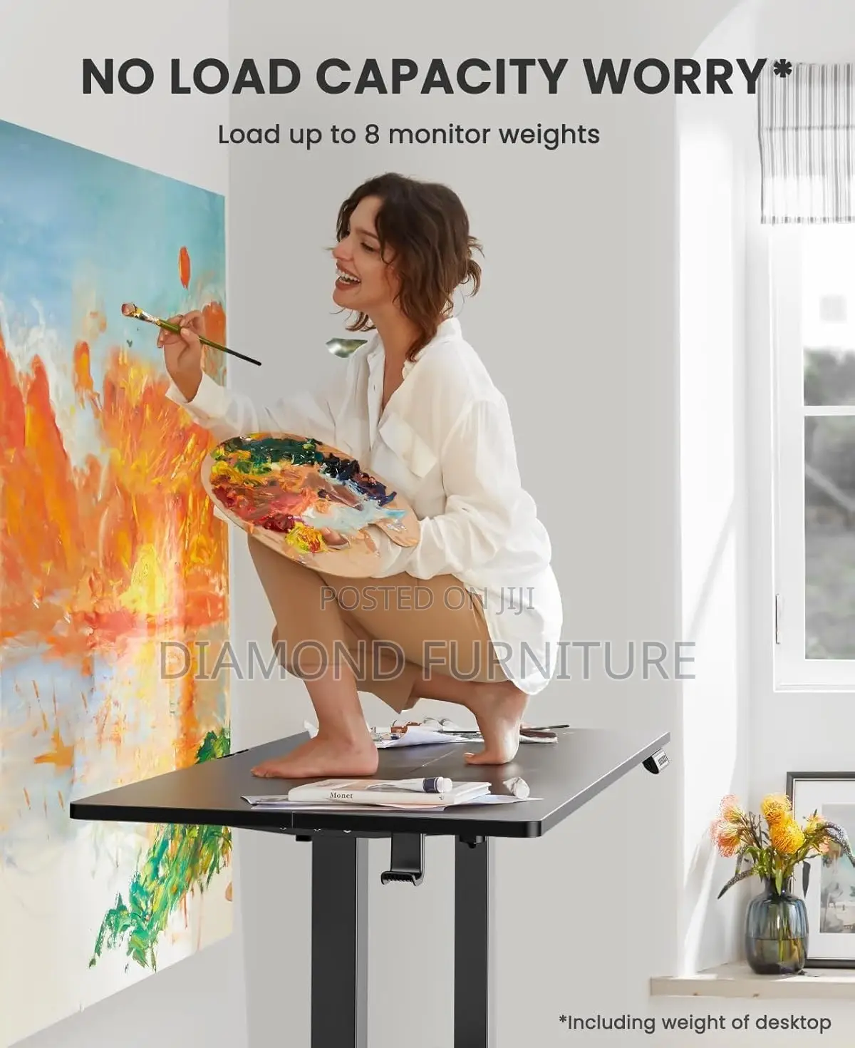 Height Adjustable Executive Office Standing Desk