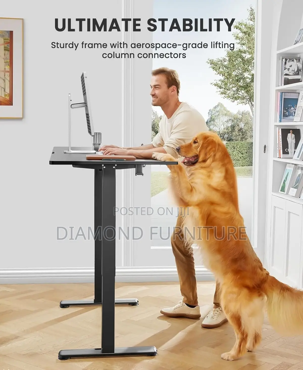 Height Adjustable Executive Office Standing Desk