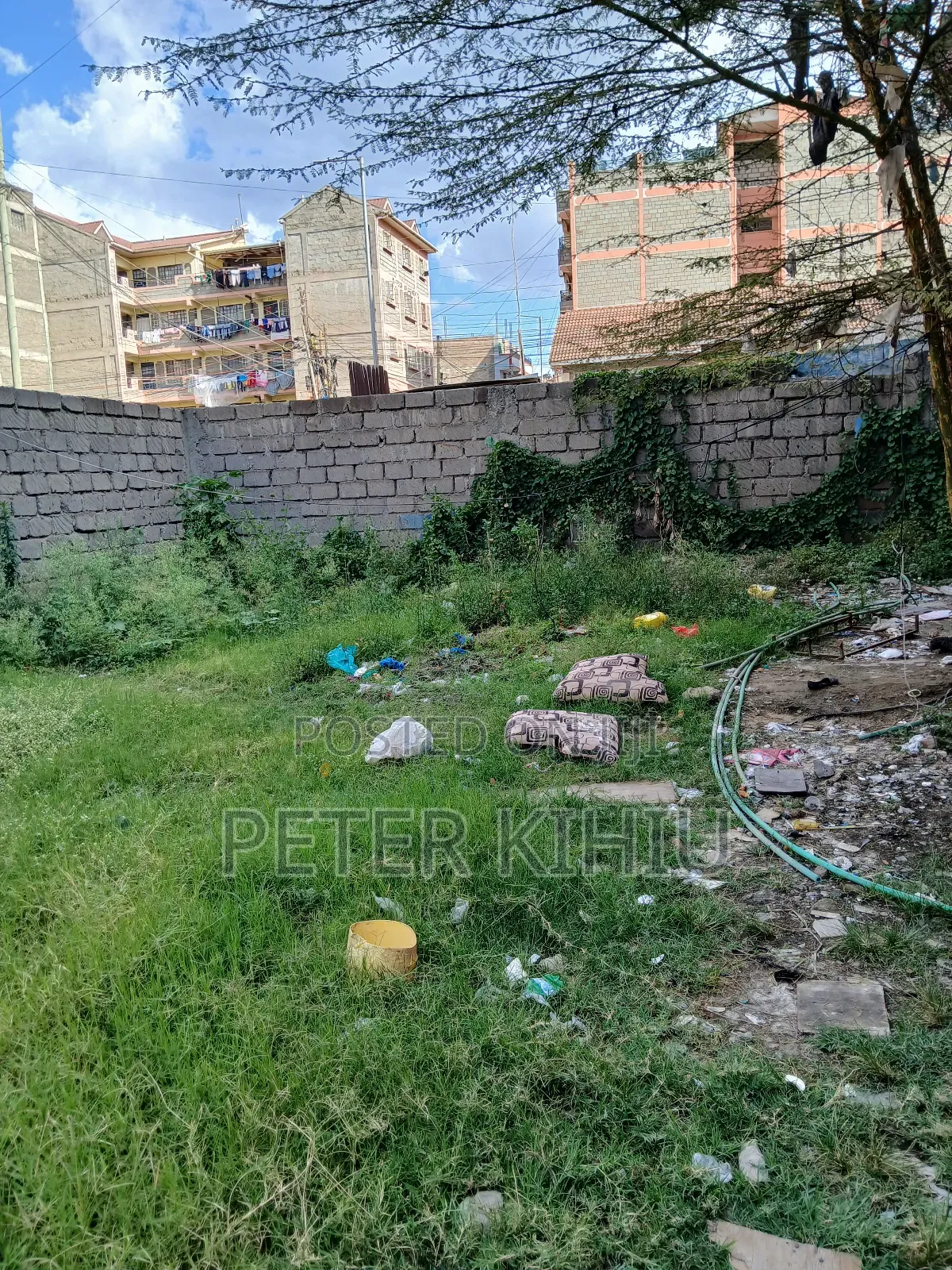 Tassia2 110ft by 33ft Plot With Wall Fence,Power,Water Tank and 2shops