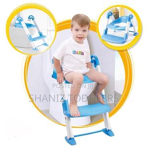 Adjustable Baby Potty Seat - Step Ladder Toilet Trainer - thumbnail 2