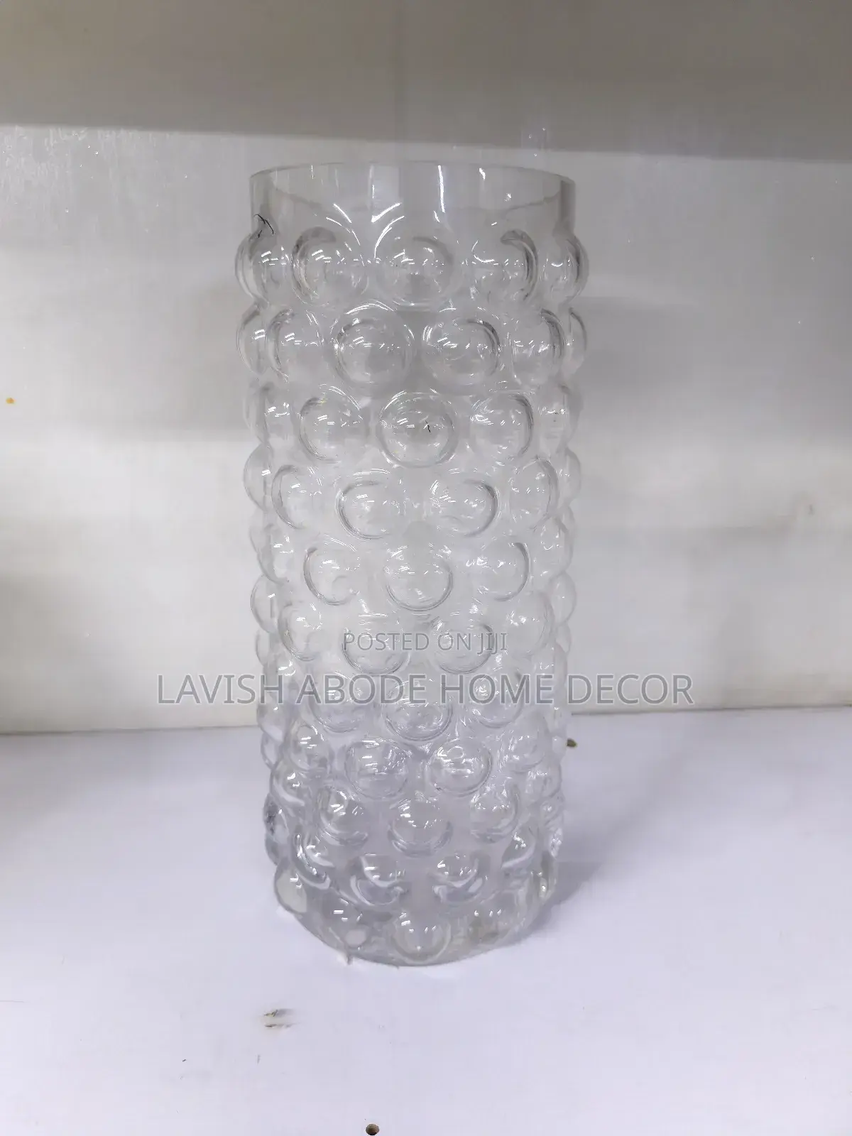 Offer! Bubble Clear Glass Flower Vase for Live and Artificial Flowers