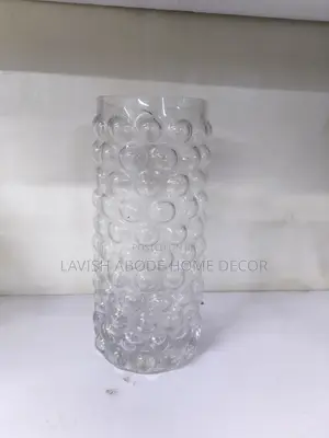 Offer! Bubble Clear Glass Flower Vase for Live and Artificial Flowers