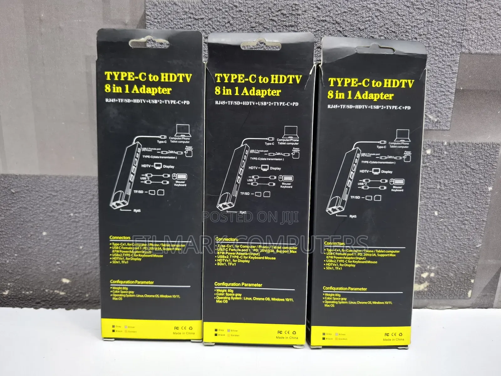 Type C To Hdtv 8 In 1 Adapter Hdmi Pd 2 Usb Sd Tf Rj45