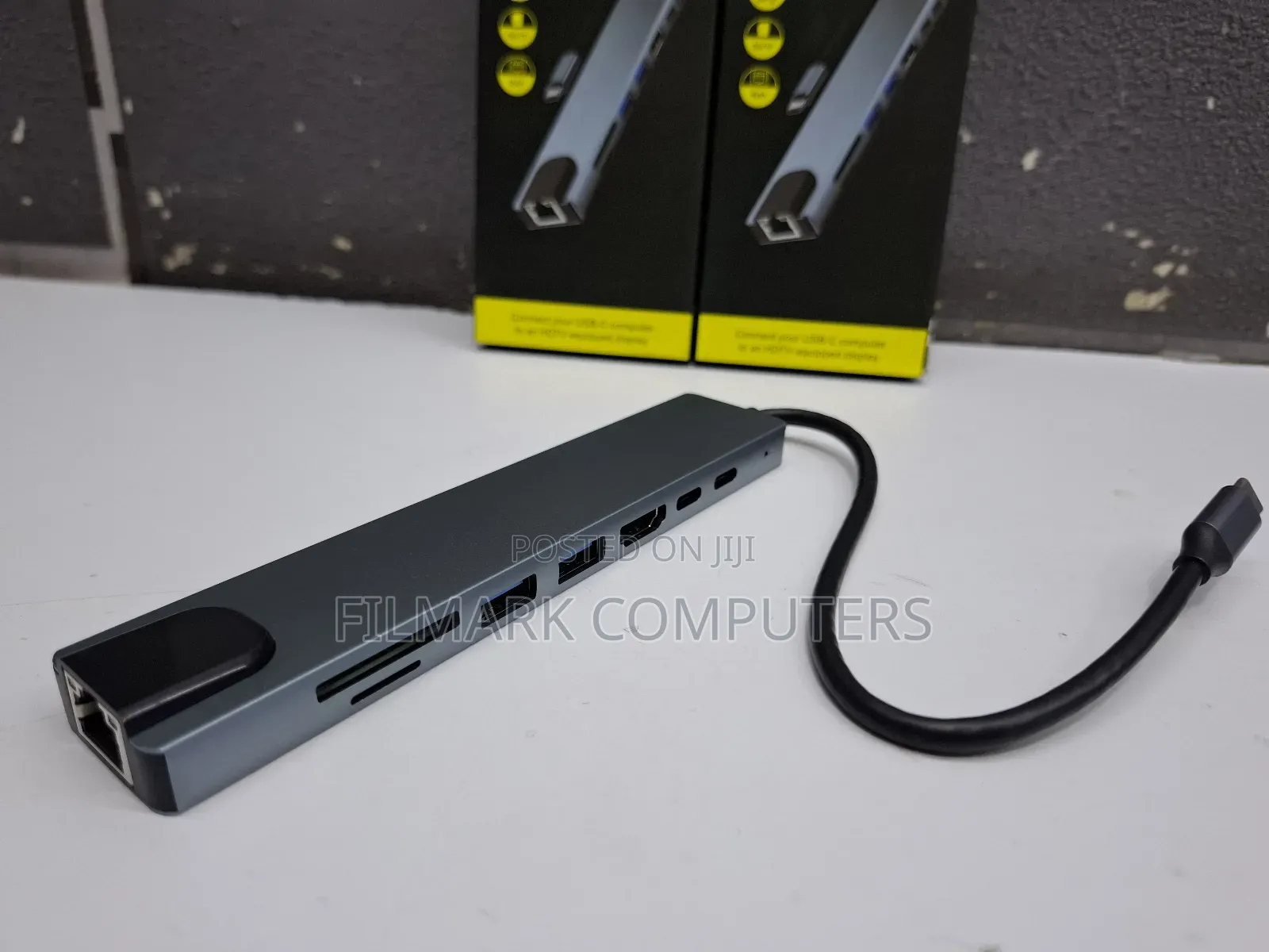 Type C To Hdtv 8 In 1 Adapter Hdmi Pd 2 Usb Sd Tf Rj45