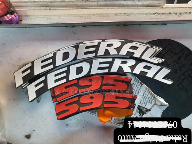 Federal Tire Rubber Permanent Stickers - main view