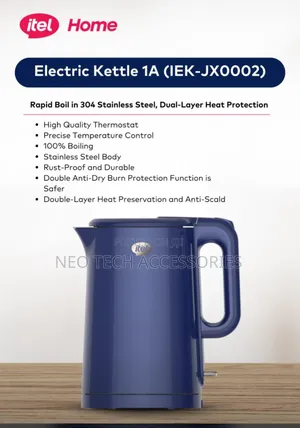 Itel Electric Kettle 1a Rustproof and Durable