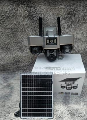 V380 Pro 6mp CCTV Camera Solar Powered Triple-Lens Wireless 4g Camera - thumbnail 2