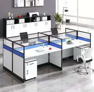 4-Way Modular Executive Office Workstation