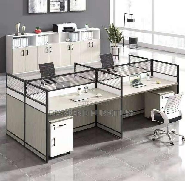 4-Way Modular Executive Office Workstation - thumbnail 4