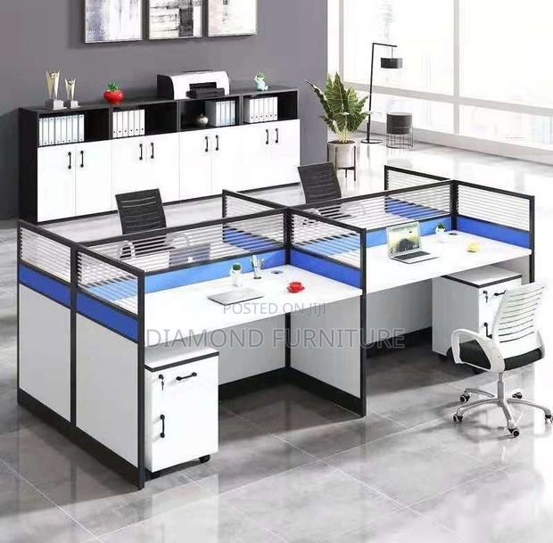4-Way Modular Executive Office Workstation - thumbnail 5